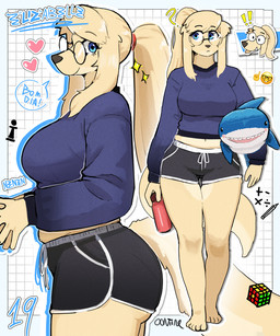 Rating: s
ID: 5626818
Date: 2025-06-07 14:32:56 -0400
Status: active
Score: 84
00niine 5:6 anthro athletic_wear big_breasts blahaj blue_eyes bottle bottomwear breasts canid canine canis clothed clothing container dolphin_shorts domestic_dog eyewear female fluffy fluffy_tail fully_clothed glasses gym_bottomwear gym_shorts hair heart_symbol hi_res hotpants ikea liz_(00niine) long_hair long_sleeves looking_at_viewer mammal midriff plushie ponytail round_glasses rubik's_cube shark_plushie shorts solo tail water_bottle wearing_glasses post #5626818