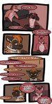 1:2 2016 animal_genitalia anthro biped canid collar comic detailed_background dialogue duo english_text fenrir_(tatsuchan18) fur genitals hair havoc_(tatsuchan18) hi_res hyena male mammal open_mouth sheath sitting speech_bubble standing tatsuchan18 text