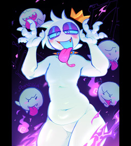 Rating: q
ID: 5579922
Date: 2025-05-17 21:21:35 -0400
Status: active
Score: 74
bedroom_eyes belly blush bodily_fluids boo_(mario) claws collar crown eyeshadow featureless_crotch femboy fire ghost half-closed_eyes headgear hi_res humanoid long_tongue looking_at_viewer makeup male mario_bros narrowed_eyes navel nintendo pillarbox ponyzilla saliva seductive slightly_chubby slimy_tongue solo spiked_collar spikes spirit taro_(ponyzilla) thick_thighs tongue tongue_out wide_hips post #5579922