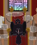 Rating: e
ID: 5631639
Date: 2025-06-09 18:58:31 -0400
Status: active
Score: 25
after_sex anthro avian bird black_body black_feathers bodily_fluids body_writing bound chain chained chained_collar chained_cuffs chair corvid corvus_(genus) cum cum_drip cum_in_vagina cum_inside deity dialogue digital_media_(artwork) dominant dominant_human dripping enslaved feathers female forced furniture genital_fluids group hi_res horn human humanoid humiliation lady_of_fire_(adlm13) male male/female mammal oscine passerine public public_exposure public_humiliation public_use rape raven royalty secretly_loves_it sex spanish_text speech_bubble sr_tacos submissive submissive_anthro submissive_female text throne tongue tongue_out translation_request trio post #5631639