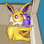 Rating: s
ID: 5591866
Date: 2025-05-22 23:19:46 -0400
Status: active
Score: 91
1:1 against_surface ambiguous_gender bottomwear caption clothing cuddling eeveelution english_text fabric feral fur furniture generation_1_pokemon hatwitheyes hi_res ikea inside jolteon looking_at_viewer mammal mane nintendo plushie pokemon pokemon_(species) purple_body purple_eyes purple_skin rattata rodent skirt sofa solo tan_bottomwear tan_clothing tan_skirt text whiskers white_body white_fur yellow_body yellow_fur post #5591866