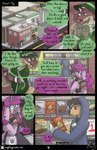 absurd_res anthro city clothed clothing comic duo english_text female hi_res hoodie humanoid hybrid magic magic_user male outside reptile roxythefoxy scalie searching snake store text topwear transformative_collar witch