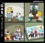 barefoot brother_(lore) brothers_(lore) brown_body brown_fur brown_hair canid canine canis child comic crawling crayon domestic_dog drawing electronics facial_hair father_(lore) father_and_child_(lore) father_and_son_(lore) feet fur gab_(comic) gab_shiba gabshiba gaby_shiba gao_shiba group hair laugh mammal mother_(lore) mustache parent_(lore) parent_and_child_(lore) parent_and_son_(lore) shiba_inu shiro_shiba sibling_(lore) smile son_(lore) spitz television text tickling toddler url white_body white_fur yellow_body yellow_fur young