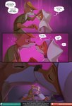 2024 anthro bed bicolored_fur blush bowing breasts canid canine canon_couple chilllum clothed clothing collaboration comforting comic daww dialogue disney duo english_text female fluffy fluffy_tail fox fully_clothed furniture giggle giggling green_clothing hand_holding happy hat headdress headgear headwear hi_res inviting kiss_on_lips kissing looking_pleasured love loving_gaze maid_marian male male/female mammal night on_bed orange_body orange_eyes passionate passionate_kiss pink_clothing polite red_fox relaxing robin_hood robin_hood_(disney) romantic romantic_ambiance romantic_couple romantic_night shy sitting sitting_on_bed sitting_on_bedding tail tender text tree_house true_fox true_love url vistamage