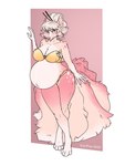 Rating: s
ID: 5549979
Date: 2025-05-05 02:09:31 -0400
Status: active
Score: 24
2025 3:4 absurd_res accessory anthro belly big_belly breasts canid canine chest_tuft claws cleavage clothed clothing cream_hair crossed_legs female flower fox fox_spirit fur generation_1_pokemon glistening glistening_belly hair hair_accessory hair_bun hair_sticks hand_on_tail hi_res inner_ear_fluff karipup leaning_on_wall looking_at_viewer mammal markings multi_tail navel ninetales nintendo outie_navel pink_body pink_fur pink_nose plant pokemon pokemon_(species) pregnant pregnant_anthro pregnant_female sasha_valiski solo spots spotted_markings standing swimwear tail teal_eyes thick_thighs tuft two-piece_swimsuit post #5549979