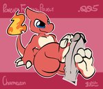 1upgobbo 2023 ambiguous_gender anthro charmeleon disembodied_penis feet fire flaming_tail foot_fetish foot_play footjob generation_1_pokemon genitals hi_res male male/ambiguous nintendo penis pokemon pokemon_(species) sex tail