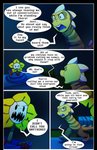 absolutedream claws comic dialogue duo elemental_creature english_text flora_fauna flower flower_creature flowey_the_flower hi_res lizard male monster_kid petals plant reptile scalie scar text undertale undertale_(series)