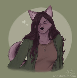 Rating: s
ID: 5725869
Date: 2025-07-22 04:17:19 -0400
Status: active
Score: 15
andyfurfulz anthro blush canid canine canis cardigan cass_(andyfurfulz) dimple domestic_dog english_text female hair heart_symbol hi_res jewelry long_hair mammal necklace nonbinary_(lore) portrait purple_body signature simple_background smile solo spitz text trans_(lore) trans_woman_(lore) url post #5725869
