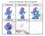 2015 bodily_fluids bruised cape chart clothing comic dialogue english_text equid equine female friendship_is_magic glowing hasbro hat headgear headwear hi_res horn human magic mammal meme my_little_pony mythological_creature mythological_equine mythology phuocthiencreation tears teleport text trixie_(mlp) unicorn waifu_chart wizard_hat