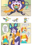 absurd_res anthro battle_principal_yuumi braixen canid canine cheesecakebunno comic digital_media_(artwork) domestic_cat english_text felid feline felis female generation_6_pokemon hi_res hybrid league_of_legends macro mammal mawplay micro mouse murid murine nintendo pokemon pokemon_(species) riot_games rodent size_difference tencent text vore yuumi_(lol)