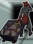 Rating: q
ID: 5388862
Date: 2025-02-21 19:31:26 -0500
Status: active
Score: 42
2020 3:4 anthro arms_tied arms_tied_behind_back artist_name bdsm black_body black_bottomwear black_clothing black_coat black_footwear black_fur black_pants black_shoes black_topwear blue_clothing blue_shirt blue_topwear blurred_background bondage bottomwear bound brown_clothing brown_ears brown_footwear brown_shoes brown_snout brown_tail_tip calling canid canine canis cellphone clothed clothing coat container_bondage digital_drawing_(artwork) digital_media_(artwork) dipstick_tail duo electronics footwear fox fur green_eyes hands_behind_back head_scar hi_res holding_object holding_phone kemira kidnapping legs_tied long_tail male mammal markings multicolored_body multicolored_fur muzzle_(object) muzzled one_eye_closed orange_body orange_fur outline pants phone rear_view red_body red_fur red_rope restraints rope rope_bondage scar shirt shoes smartphone sokal_(kemira) struggling suitcase suitcase_bondage tail tail_markings tan_body tan_bottomwear tan_clothing tan_fur tan_pants text topwear two_tone_body two_tone_fur two_tone_tail url walking white_outline wolf post #5388862