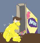 Rating: s
ID: 5130701
Date: 2024-10-21 18:27:11 -0400
Status: active
Score: 14
animate_inanimate box brown_hair candy candy_transformation container dessert english_text featureless_crotch feet feral food food_creature food_transformation foot_focus hair hi_res human kyrio living_candy male mammal mascot nerds open_mouth shrinking shrinking_limbs simple_background sitting size_transformation solo text transformation yellow_body yellow_skin post #5130701