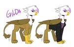 amber_eyes avian beak brown_body brown_fur clothing feathered_wings feathers feet female feral friendship_is_magic fur gilda_(mlp) gryphon hasbro hi_res jacket leather leather_clothing leather_jacket leather_topwear looking_at_viewer my_little_pony mythological_avian mythological_creature mythology paws redxbacon simple_background solo talons toes topwear white_background white_body white_fur wings