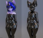 3d_(artwork) absurd_res animate_inanimate anthro bat bat_pony blender_(artwork) blender_cycles clothing digital_media_(artwork) dragon equid equine goo_creature hasbro hi_res horse kuro_(kurolatex) kurolatex latex latex_clothing latex_skinsuit living_clothing living_latex male mammal my_little_pony mythological_creature mythological_scalie mythology pony scalie skinsuit solo tight_clothing