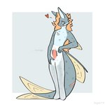 1:1 anthro big_tail blue_body bottomwear clothed clothing erection erection_under_clothing femboy fin fish genitals hair heart_reaction heart_symbol hi_res huge_tail ki_(kyaro) kyaro legwear lighter_belly long_hair male marine markings orange_hair pantyhose penis ripping ripping_clothing ripping_pantyhose ripping_sound_effect scale_markings scales scar scars_all_over slim solo tail tail_fin tapering_penis tights topless torn_clothing torn_legwear torn_pantyhose white_clothing white_legwear white_pantyhose white_tights