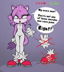 2023 absurd_res anthro baebot blaze_the_cat clothing domestic_cat felid feline felis female footwear fur gesture gloves hair_down hand_gesture handwear hi_res high_heels mammal pointing pointing_at_viewer purple_body purple_fur sega shoes solo sonic_the_hedgehog_(series) strip_game