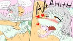 16:9 4k absurd_res amber_eyes anon_(snoot_game) anthro anthro_on_top anthro_penetrated bald blue_body blue_scales bodily_fluids bone_frill butt cavemanon_studios colored comic dialogue duo fang_(gvh) feathered_wings feathers female female_anthro female_on_human female_on_top female_penetrated forked_tongue frill_(anatomy) from_front_position fuegosonic93 goodbye_volcano_high grey_hair hair head_crest head_frill heart_symbol hi_res human human_on_anthro human_on_bottom human_penetrating human_penetrating_anthro human_penetrating_female interspecies looking_back looking_pleasured male male/female male_on_anthro male_on_bottom male_penetrating male_penetrating_anthro male_penetrating_female mammal markings mastery_position narrowed_eyes on_bottom on_top open_mouth penetration prehistoric_species pterodactylus pterosaur reptile scales scalie sex sharp_teeth sitting snoot_game snout spanish_text speech_bubble striped_frill striped_markings striped_tail stripes sweat tail tail_grab tail_markings teeth text tongue tongue_out translated widescreen wings