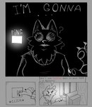 anthro canid canine computer dialogue discord_(app) electronics female fox fox_girl_(mevka) humor male male/female mammal mevka_(artist) solo speech_bubble