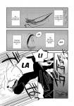 anthro canid canine clothing comic dialogue english_text female fur greyscale hi_res human kemono lila_(kashiwagi_aki) male mammal monochrome revoli text translated yakantuzura zinovy