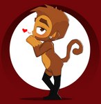 agent_jericho anthro bloons_td_battles_2 bloons_tower_defense clothing ear_piercing ear_ring haplorhine hi_res legwear luxsimius male mammal monkey ninja_kiwi piercing primate ring_piercing solo tail thigh_highs