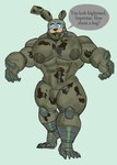 Rating: q
ID: 5348109
Date: 2025-02-03 00:36:02 -0500
Status: active
Score: 70
anthro dialogue english_text five_nights_at_freddy's five_nights_at_freddy's:_security_breach five_nights_at_freddy's_3 glamrock_freddy hi_res machine male muscular muscular_male nipples oblivious pecs robot scottgames solo springtrap_(fnaf) steel_wool_studios text tiburalgo transformation walking withered post #5348109
