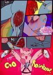 2024 ^v^ asking_self blood blood_on_hooves blush blush_lines bodily_fluids border broken_horn color_coded_text colored comic crying cupcakes_(mlp_fanfic) cutie_mark dialogue digital_drawing_(artwork) digital_media_(artwork) dripping_blood duo earth_pony english_description english_text equid equine exposed_muscle female feral friendship_is_magic fur gore hair harness hasbro hi_res hooves horn horse inner_monologue interjection jewelry mammal medical_instrument multicolored_hair multicolored_tail my_little_pony mythological_creature mythological_equine mythology necklace open_:3 pain peeling pegasus pink_blush pink_body pink_fur pink_hair pink_hooves pinkie_pie_(mlp) pony quadruped rainbow_dash_(mlp) rainbow_hair rainbow_tail red_text restrained scalpel scientific_instrument screaming sinful_pie skinning sobbing stab surgical_instrument tail tears text thinking unguligrade unicorn_horn white_border white_text wide_eyed wings yellow_text