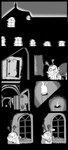 2019 alpha_channel antennae_(anatomy) black_and_white black_text brick_wall building candle comic digital_media_(artwork) door drinking ellipsis english_text eyebrows eyewear fire generation_4_pokemon hallway hi_res holding_candle holding_object house inside kricketot lamp male mansion monochrome monocle mouth_closed night nintendo pokemon pokemon_(species) pokemon_mystery_dungeon question_mark solo sound_effects speech_bubble spike_chunsoft stairs standing text torch trainer-mana wall_(structure) white_text window wood