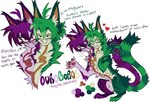 anthro conjoined conjoined_twins english_text fur hi_res humanoid_face male mammal model_sheet purple_body purple_fur shonencore smile solo text