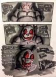 animatronic comic dialogue english_text five_nights_at_freddy's five_nights_at_freddy's_3 hi_res lagomorph machine male mammal robot scottgames solo springtrap_(fnaf) text uniparasite