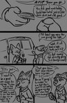 2022 anthro breath canid canine clothing comic conditional_dnp dialogue disney ear_piercing ear_ring english_text eyeshadow fan_character female fox hat headgear headwear hi_res holding_money holding_object makeup mammal medium_truck michelle_densmore money monochrome mrs._wilde outside piercing red_fox ring_piercing simple_background speech_bubble tangerine_(artist) text truck_(vehicle) true_fox van vehicle winter winter_clothing zootopia