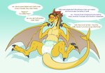 Rating: q
ID: 4819501
Date: 2024-05-31 16:30:14 -0400
Status: active
Score: 129
adine_(angels_with_scaly_wings) angels_with_scaly_wings blush claws clothed clothing dialogue diaper dragon english_text european_mythology eyewear eyewear_on_head feet female feral goggles goggles_on_head hi_res membrane_(anatomy) membranous_wings mythological_creature mythological_scalie mythology scalie sitting solo speech_bubble spread_legs spreading tail text wearing_diaper western_dragon winged_arms wings wyvern yipthecoyotepup post #4819501