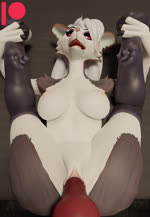 3d_(artwork) animal_genitalia animal_penis animated anthro anthro_penetrated areola big_penis blender_(artwork) breasts canid canid_demon canine canine_genitalia canine_penis canis demon digital_media_(artwork) duo ear_piercing female female_penetrated front_view fur genitals hair hellhound helluva_boss hi_res knot legs_up looking_at_viewer loona_(furromantic) loona_(helluva_boss) lying male male/female male_penetrating male_penetrating_female mammal mythological_canine mythological_creature mythology nipples no_sound nude on_back penetration penile penile_penetration penis penis_in_pussy piercing pussy red_sclera saltysweets sex short_playtime solo_focus spread_legs spreading vaginal vaginal_penetration webm wolf