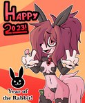 anthro bodily_fluids bunny_costume camel_toe canid canine canis clothed clothing costume cuffs_(clothing) domestic_dog fake_ears fake_rabbit_ears female gloves handwear hi_res homeless_dog mammal new_year_2023 pasties ponporio simple_background skimpy solo sweat