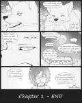 4:5 canid canine canis city_wall comic dialogue digital_drawing_(artwork) digital_media_(artwork) english_text eyewear feral flashback glasses good_parenting greyscale hi_res human macro male mammal monochrome night protective s2-freak schwarzpelz sky star starry_sky text wish wolf