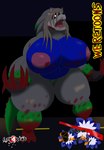 alligator alligatorid alythewolfcat anthro big_breasts big_butt blood_on_body breasts butt clothing costume crocodilian eulipotyphlan female halloween hedgehog hi_res holidays huge_breasts huge_butt hybrid left_4_dead_(series) macro mammal muscular muscular_female nude pose reptile scalie sega solo sonic_the_hedgehog_(series) thick_thighs valve werecreature wereeulipotyphlan werehog weretoons_(character) wide_hips wig witch_(left_4_dead)