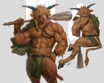 Rating: s
ID: 3767479
Date: 2022-12-23 12:06:28 -0500
Status: active
Score: 76
abs anthro armlet belt blonde_hair blue_paint bodypaint bottomwear bovid bovine braided_hair braided_ponytail brown_body brown_fur cape cattle clothed clothing fur fur_cape fur_clothing furgonomic_bottomwear furgonomics green_bottomwear green_cape green_clothing green_loincloth hair hair_over_eye hand_holding_object hand_on_hip hi_res holding_object holding_weapon hooves jerome_jacinto leather leather_strap loincloth looking_away mace male mammal melee_weapon model_sheet muscular muscular_anthro muscular_calves muscular_legs muscular_male muscular_thighs nipples one_eye_obstructed paint painted_horns pecs ponytail portrait pose rear_view solo standing straps three-quarter_portrait topless topless_anthro topless_male vein veiny_arms vort_(jerome_jacinto) war_paint weapon weapon_on_shoulder wristband post #3767479