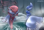 akari_(pokemon) diamond_(dustedpollen) dustedpollen female gallade gardevoir generation_3_pokemon generation_4_pokemon group hot_spring human male mammal nintendo pearl_(dustedpollen) platie_(dustedpollen) pokemon pokemon_(species) water