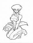 Rating: q
ID: 106826
Date: 2010-12-13 15:35:17 -0500
Status: active
Score: 5
animal_humanoid black_and_white breasts female fish fish_humanoid humanoid lulu_(tloz) majora's_mask marine marine_humanoid monochrome nintendo simple_background solo the_legend_of_zelda unknown_artist white_background zora post #106826