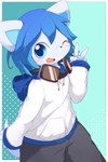 Rating: s
ID: 3729906
Date: 2022-12-03 23:11:13 -0500
Status: active
Score: 12
2015 4_fingers absurd_res anthro aoino black_bottomwear black_clothing black_nose black_shorts blue_body blue_clothing blue_ears blue_eyes blue_fur blue_hoodie blue_inner_ear blue_tail blue_topwear blush blush_lines bottomwear canid canine clothing digital_drawing_(artwork) digital_media_(artwork) dipstick_tail drawstring drawstring_topwear drawstrings eyewear fingers fox fur gesture glistening glistening_eyes glistening_hair goggles goggles_around_neck hair hand_gesture hi_res hoodie kemono looking_at_viewer male mammal markings one_eye_closed open_mouth open_smile portrait pose shorts smile solo spica_(aoino) tail tail_markings three-quarter_portrait topwear triangle_nose v_sign white_clothing white_hoodie white_tail white_tail_tip white_topwear wink young young_anthro zipper_hoodie post #3729906