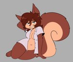 Rating: q
ID: 4445782
Date: 2023-11-30 20:45:37 -0500
Status: active
Score: 59
2023 3_toes 4_fingers absurd_res anthro arm_support barefoot bedroom_eyes black_eyes black_nose bottomless breasts brown_body brown_ears brown_fur brown_hair brown_tail button_(fastener) clothed clothing colored countershade_face countershade_neck countershade_tail countershade_torso countershading digital_drawing_(artwork) digital_media_(artwork) eyebrow_through_hair eyebrows eyelashes eyelashes_through_hair feet female female_anthro fingers fluffy fluffy_tail front_view full-length_portrait fur grey_background grey_clothing grey_shirt grey_topwear hair hand_behind_head hi_res inner_boob kabula_(artist) long_tail mammal mostly_nude mostly_nude_anthro mostly_nude_female narrowed_eyes navel open_clothing open_mouth open_smile pattern_clothing pattern_shirt pattern_topwear pointy_ears portrait prick_ears reclining rodent sciurid seductive shirt shirt_only simple_background smile smiling_at_viewer solo squirrel_tail striped_clothing striped_shirt striped_topwear stripes tail tan_body tan_countershading thick_thighs toes topwear topwear_only translucent translucent_hair tree_squirrel unbuttoned unbuttoned_shirt post #4445782