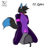 1:1 absurd_res anthro balls bdsm bondage bound bulge butt canid canine chastity_bulge chastity_cage chastity_device clothing collar digital_media_(artwork) erection fox fur genitals hair hi_res latex latex_clothing latex_skinsuit lock_bulge lock_symbol male mammal nude null_bulge omithefox open_mouth penis rubber_clothing sex_toy simple_background skinsuit solo submissive submissive_male sybian symbol text tight_clothing tongue tongue_out vibrator vibrator_on_balls