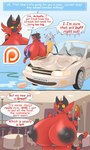 2017 anthro anthrofied areola big_breasts bikini black_areola black_nipples breasts car clothed clothing comic_sans dark_areola dark_nipples duo english_text erect_nipples female generation_1_pokemon generation_7_pokemon hi_res huge_breasts humor hyper hyper_breasts incineroar lysergide magnemite male nintendo nipple_dip nipple_outline nipples one-piece_swimsuit pokemon pokemon_(species) pokemorph skimpy sling_bikini swimwear text tits_(lysergide) two-piece_swimsuit vehicle