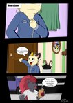 absurd_res adam(midnightmeowth) anthro clothing comic dialogue duo english_text generation_1_pokemon generation_5_pokemon gustav(midnightmeowth) hi_res jumpsuit male meowth midnight_meowth nintendo pokemon pokemon_(species) text zoroark