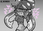 anthro bodily_fluids callie_(splatoon) cephalopod choker clothing drooling female gloves halftone handwear humanoid hypnosis hypnotic_visor inkling jewelry marine mind_control mollusk necklace nintendo panties saliva sex_toy solo splatoon submissive submissive_anthro submissive_female underwear visor wormbin