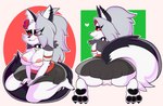 Rating: q
ID: 3559220
Date: 2022-09-10 17:25:23 -0400
Status: active
Score: 44
3_toes abstract_background absurd_res anthro areola areola_slip barefoot bedroom_eyes big_butt black_pawpads blackmore bottomwear breasts butt camel_toe canid canid_demon canine clothed clothing countershading demon digital_media_(artwork) feet female fur hair heart_symbol hellhound helluva_boss hi_res hindpaw jewelry kneeling loona_(helluva_boss) mammal mexican mythological_canine mythological_creature mythology narrowed_eyes panties panty_shot pawpads paws plant raised_tail seductive skirt smile soles solo tail toes underbutt underwear post #3559220