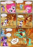 2015 absurd_res applejack_(mlp) blue_body blue_feathers blue_fur breaking_the_fourth_wall chilllum color_coded color_coded_text comic cutie_mark dialogue digital_media_(artwork) earth_pony english_text equid equine fan_character feathered_wings feathers female feral fluttershy_(mlp) friendship_is_magic fur group hair hasbro hi_res horn horse introduction light262 mammal multicolored_hair musical_note musical_symbol my_little_pony mythological_creature mythological_equine mythology name_drop name_in_dialogue pegasus pinkie_pie_(mlp) pointy_speech_bubble pony princess_tempora rainbow_dash_(mlp) rainbow_hair rarity_(mlp) speech_bubble symbol text twilight_sparkle_(mlp) unicorn unusual_font winged_unicorn wings