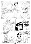 2017 ?_face anon anthro asian_clothing black_and_white cellphone clothing comic dialogue east_asian_clothing electronics english_text erika_(pokemon) female generation_1_pokemon gym_leader hi_res horn hose human japanese_clothing kimono mammal monochrome nidoqueen nintendo phone plant pokemon pokemon_(species) queenie_(shoutingisfun) shoutingisfun text tree