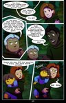 absolutedream absurd_res clothed clothing comic dialogue english_text fan_character female forest frisk_(undertale) green_clothing group hi_res holding_person human human_only male mammal not_furry pattern_clothing plant robe striped_clothing stripes text tree undertale undertale_(series)