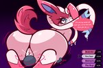 3:2 bodily_fluids butt dialogue dominant dominant_female duo eeveelution facesitting female feral fur gameplay_mechanics generation_6_pokemon genital_fluids genitals heart_eyes heart_symbol hi_res human interspecies larger_female larger_feral male male/female mammal nintendo pink_body pink_fur pink_pussy pokemon pokemon_(species) pokephilia pussy ram_g_thunder ribbons sitting_on_another size_difference smaller_human smaller_male speech_bubble sylveon tail vaginal_fluids white_body white_fur yandere