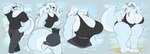 2024 3_toes 4_fingers absurd_res anthro barefoot big_butt black_clothing black_sclera black_shirt black_topwear blue_body blue_fur blue_hair bottomwear breast_expansion breast_growth breasts brown_eyes butt butt_expansion canid canine canis cirrus_(akaijudog) cleavage clothed clothed_anthro clothed_female clothed_male clothing denim denim_bottomwear denim_clothing domestic_dog dreamerknight expansion eyewear feet female fingers fluffy fluffy_tail fur gender_transformation glasses grey_bottomwear grey_clothing grey_shorts growth hair hair_growth hair_over_eyes hi_res huge_thighs jeans jogging long_hair male mammal mtf_transformation pants sequence shirt shorts solo t-shirt tail thick_thighs toes topwear transformation wearing_glasses wide_hips wind